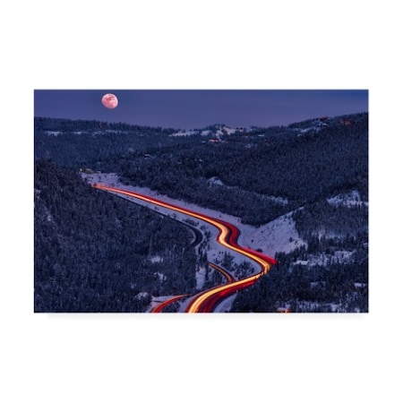 Darren White Photography 'Moonlight On The Mountains' Canvas Art,22x32
